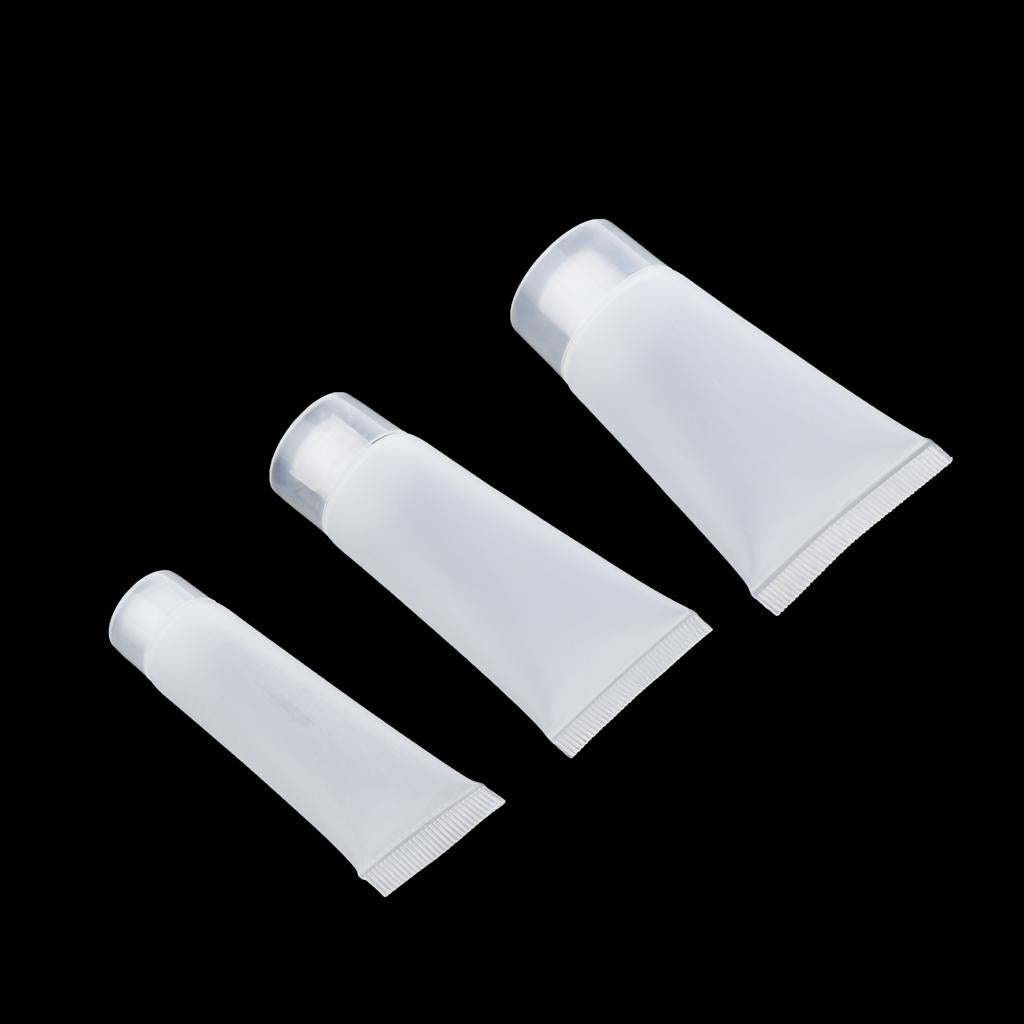 20x Empty Squeeze Tube Vial Bottles for DIY Lotion 20ml