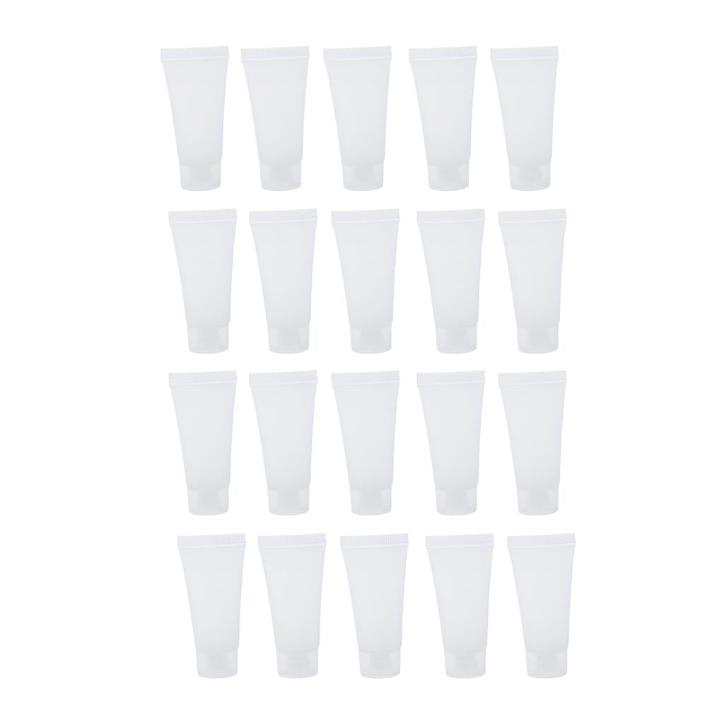 20x Empty Squeeze Tube Vial Bottles for DIY Lotion 30ml
