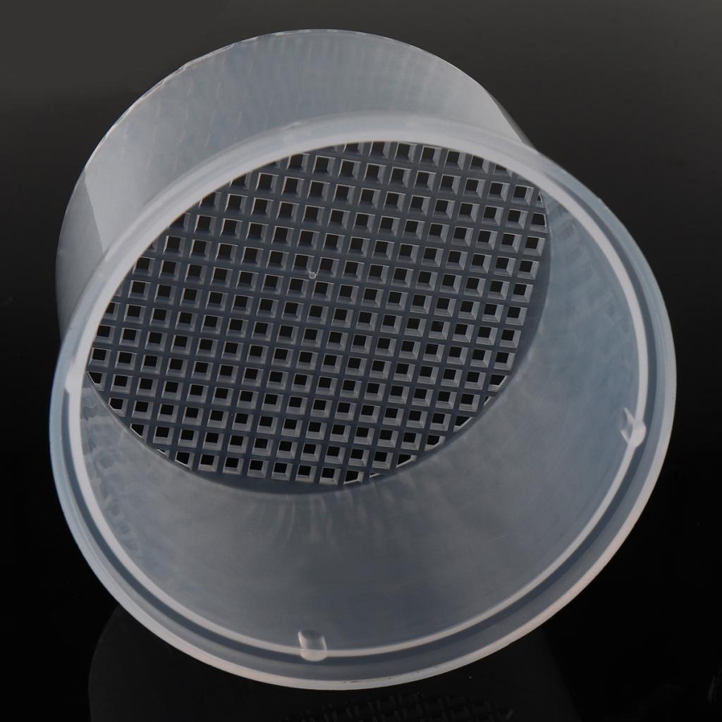 3xPlastic Nail Art Drill Bits Cleaning Storage Box Grinding Head Case Clear