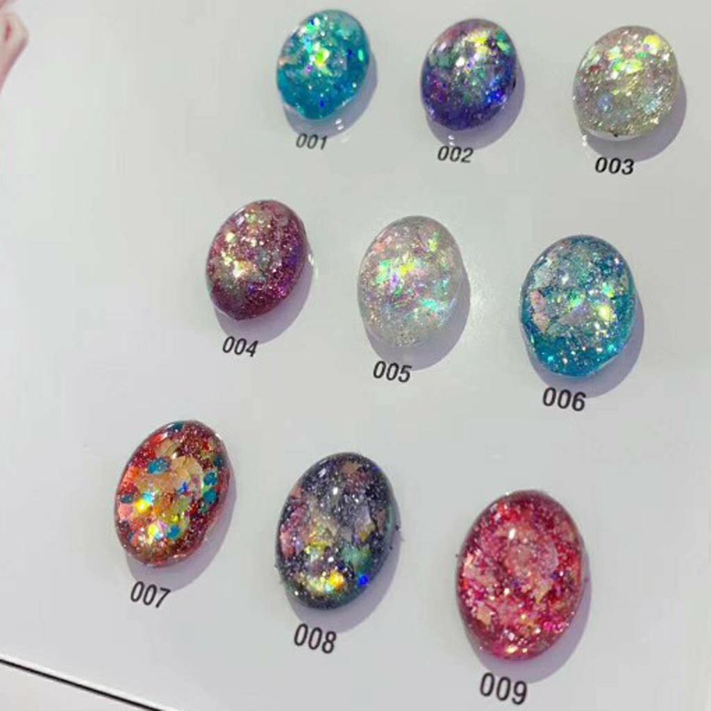 3x50x Clear Nails Art Tips Polish Color Display Chart Board Glass Beads Round
