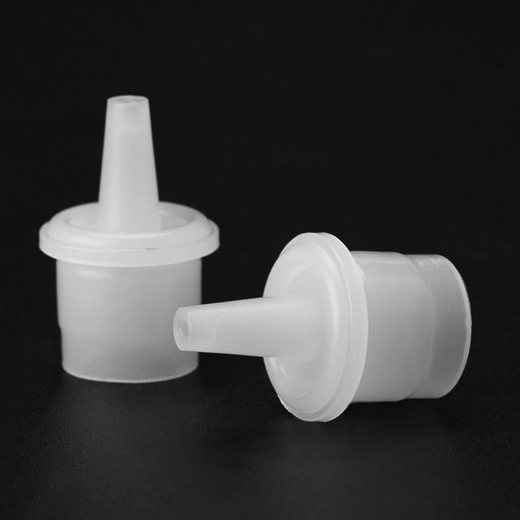 10 Pieces Plastic Grafting False Eyelash Glue Bottle Stopper Plug Cap