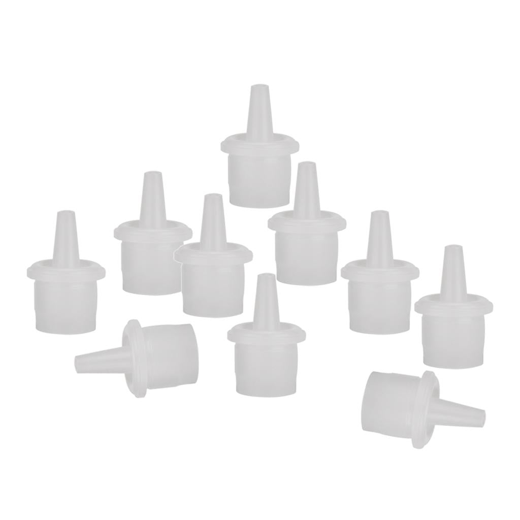 10 Pieces Plastic Grafting False Eyelash Glue Bottle Stopper Plug Cap