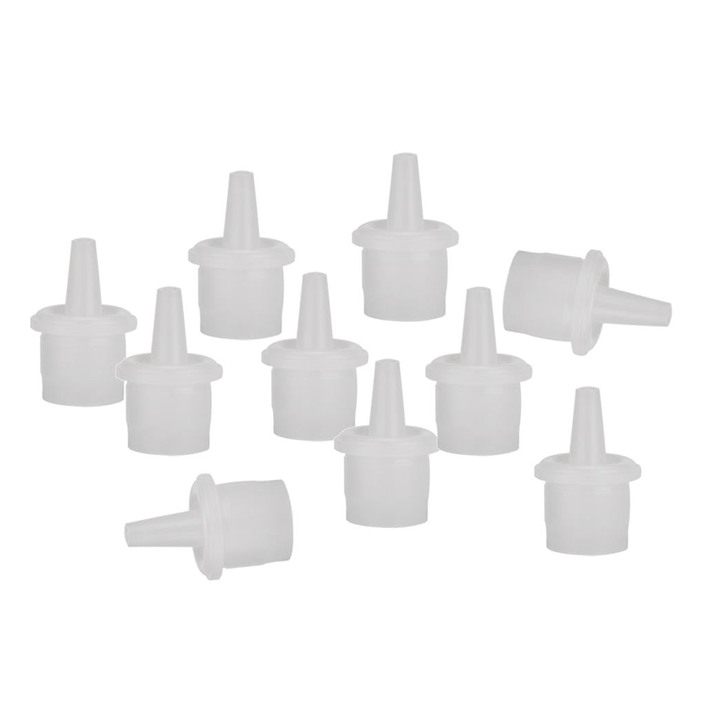 10 Pieces Plastic Grafting False Eyelash Glue Bottle Stopper Plug Cap
