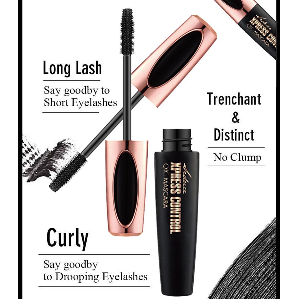 3x4D Black Waterproof No Clumping Eyelash Mascara Volumizing Makeup Mascara
