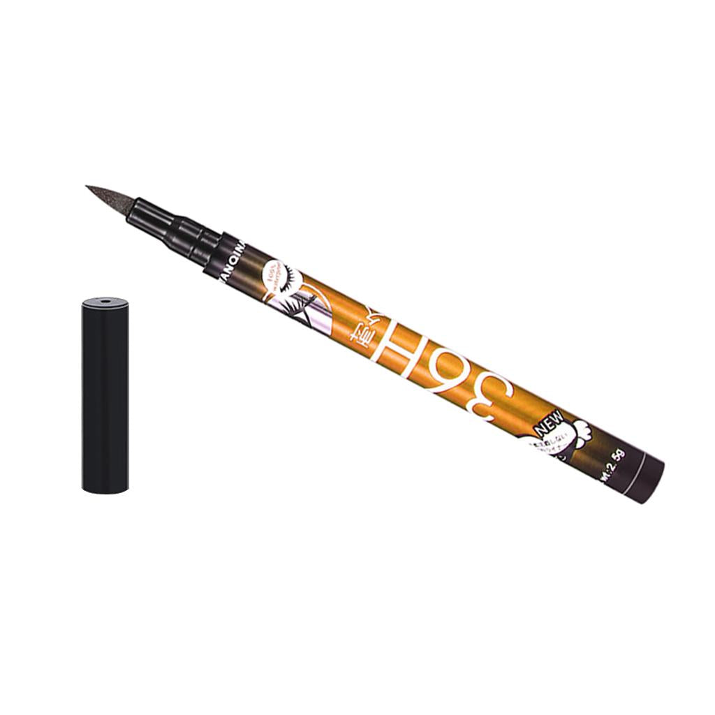 2xPrecision Liquid Eyeliner Pen Smudgeproof Waterproof Eye Liner Definer Brown