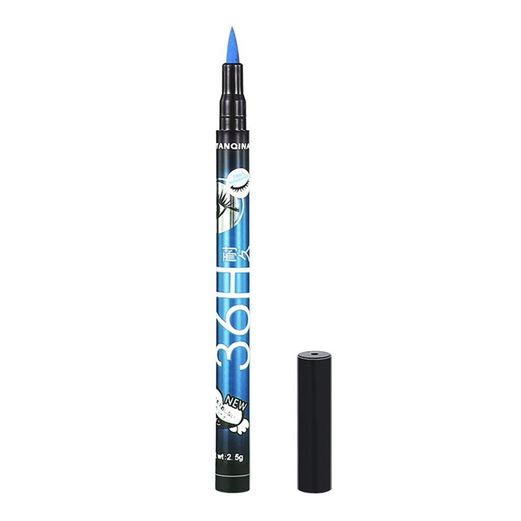 3xPrecision Liquid Eyeliner Pen Smudgeproof Waterproof Eye Liner Definer Blue