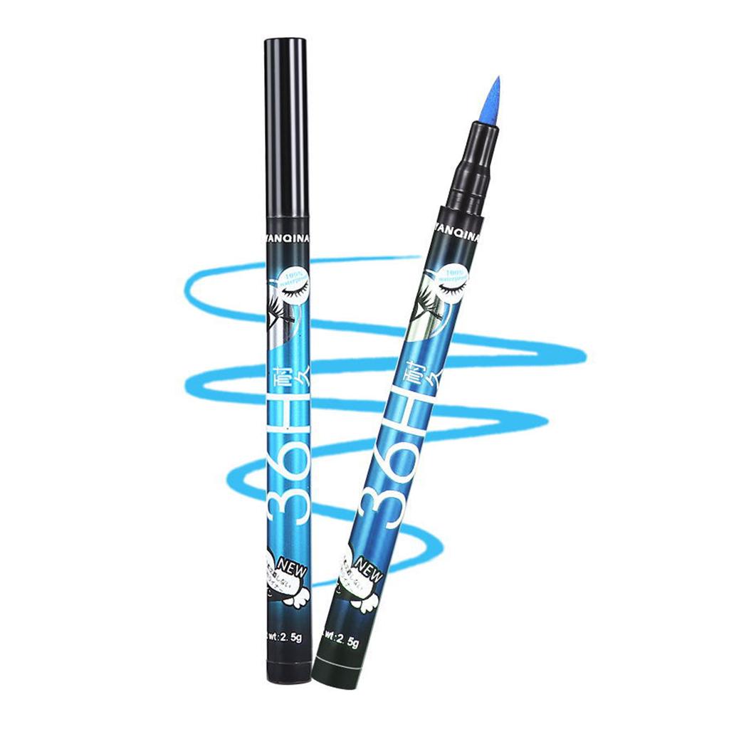 3xPrecision Liquid Eyeliner Pen Smudgeproof Waterproof Eye Liner Definer Blue