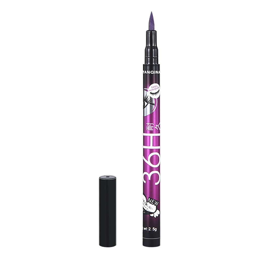 2xPrecision Liquid Eyeliner Pen Smudgeproof Waterproof Eye Liner Definer Purple