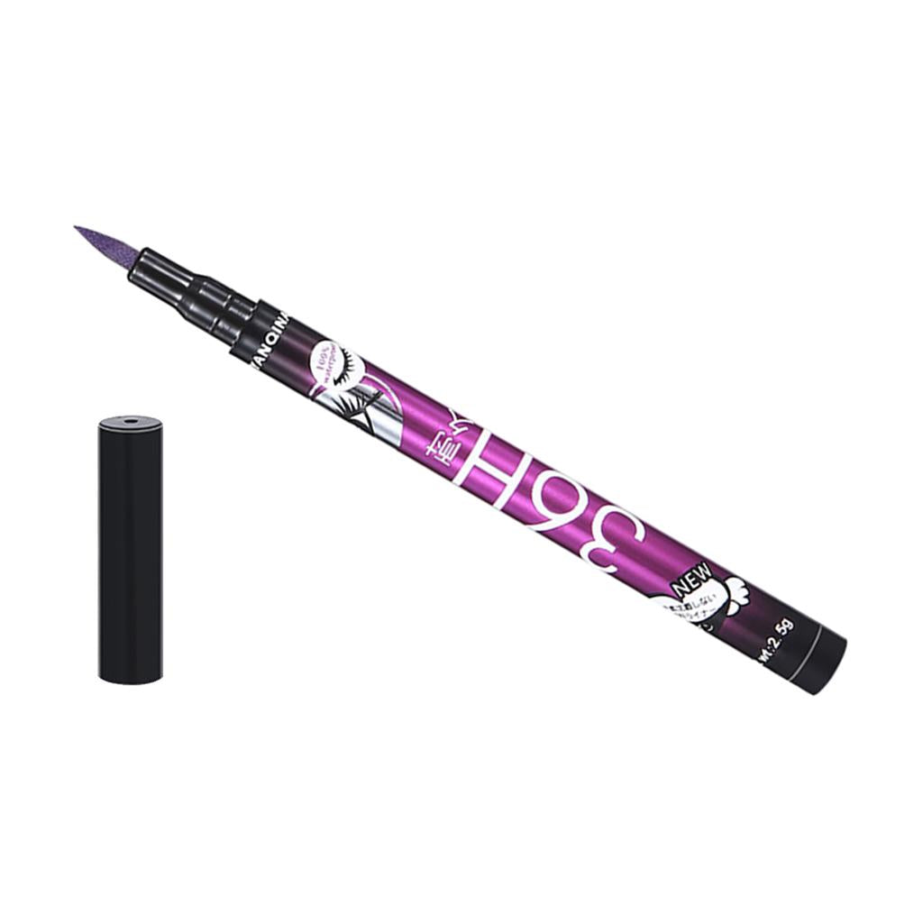 4xPrecision Liquid Eyeliner Pen Smudgeproof Waterproof Eye Liner Definer Purple
