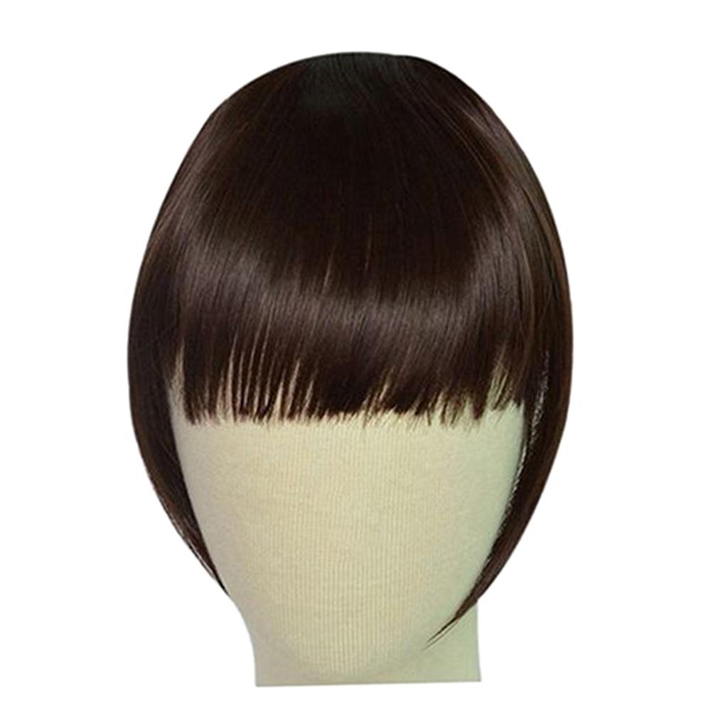 2xHeat Resistant Synthetic Hair Bang Clip In On Bang Fringe Hair Extension 04