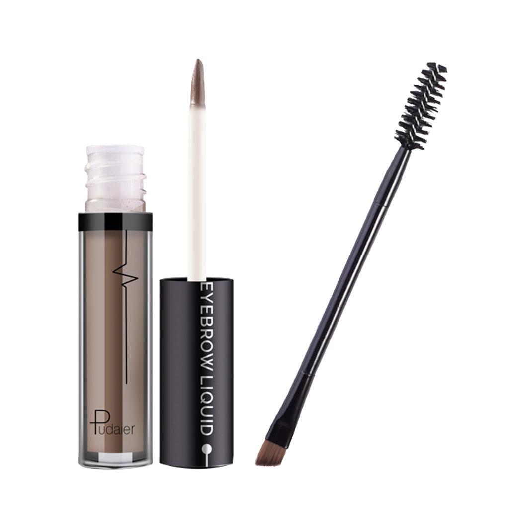 3xLong Lasting Smudge-Proof Tinted Liquid Eyebrow Defining Gel w/ Brush 4.5ml Brown