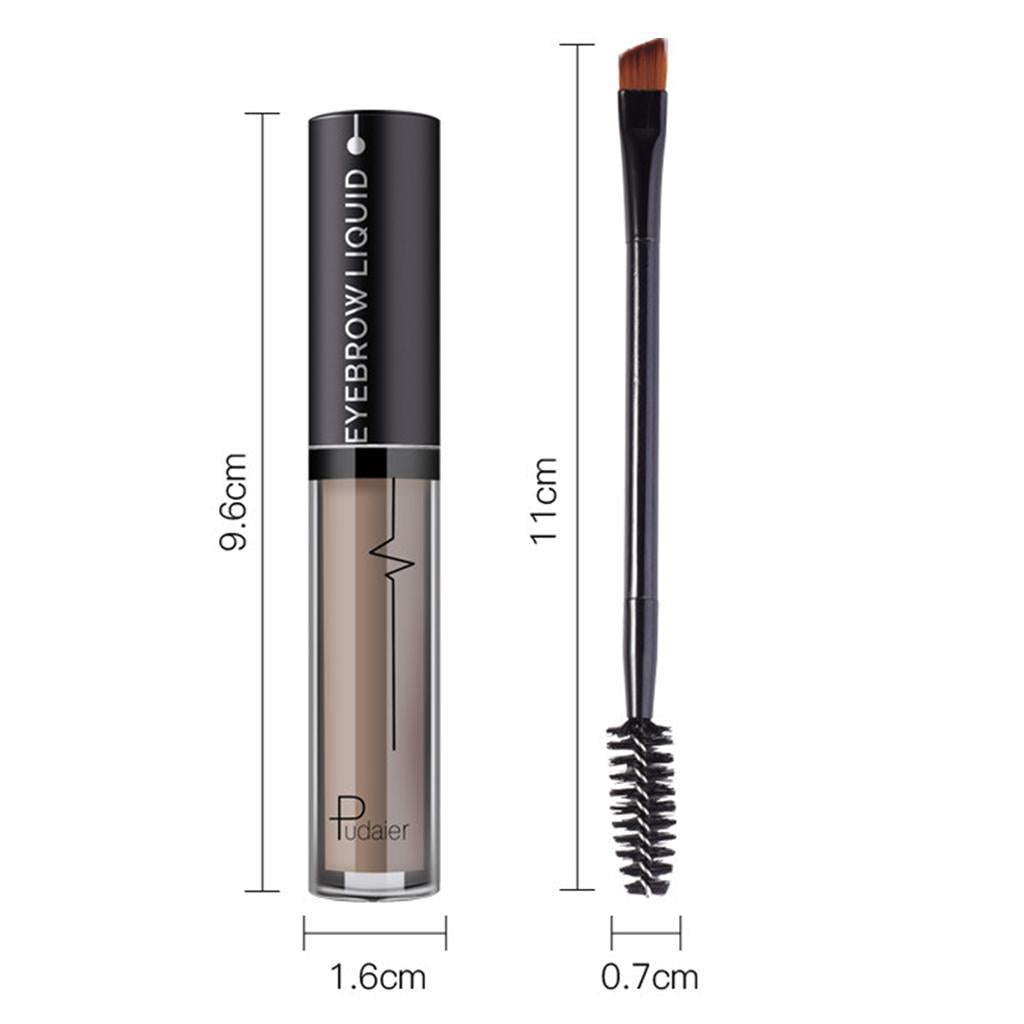 2xLong Lasting Smudge-Proof Tinted Liquid Eyebrow Defining Gel w/ Brush 4.5ml Brown