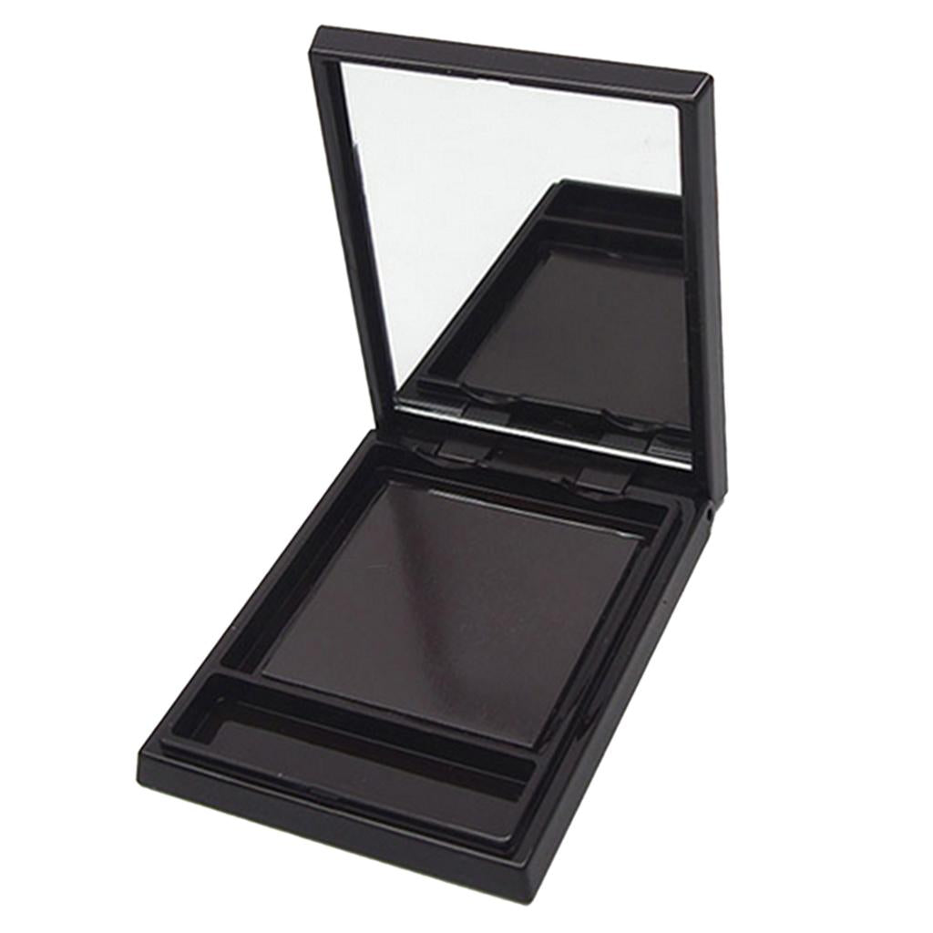 2xPlastic Eyeshadow Palette Travel Eye Shadow Blush DIY Case Box Plate 1 Slot