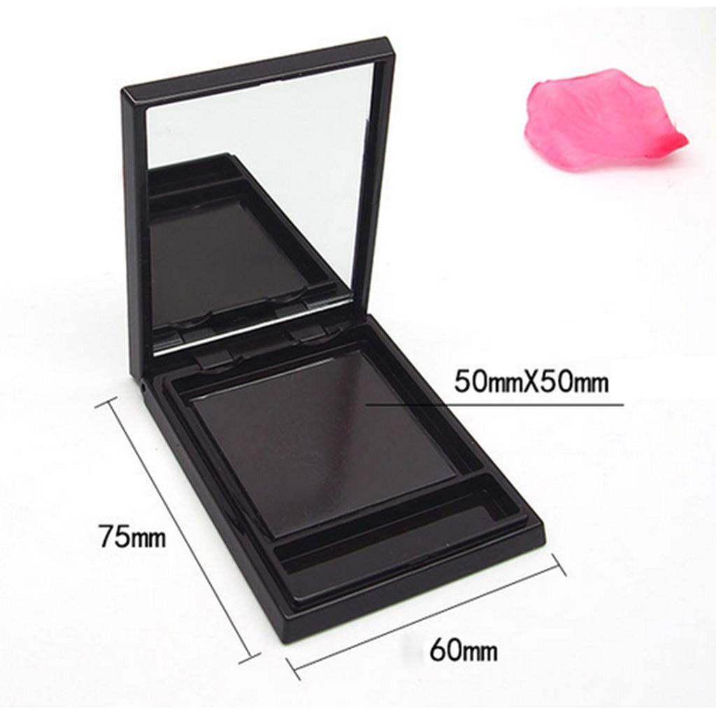 3xPlastic Eyeshadow Palette Travel Eye Shadow Blush DIY Case Box Plate 1 Slot