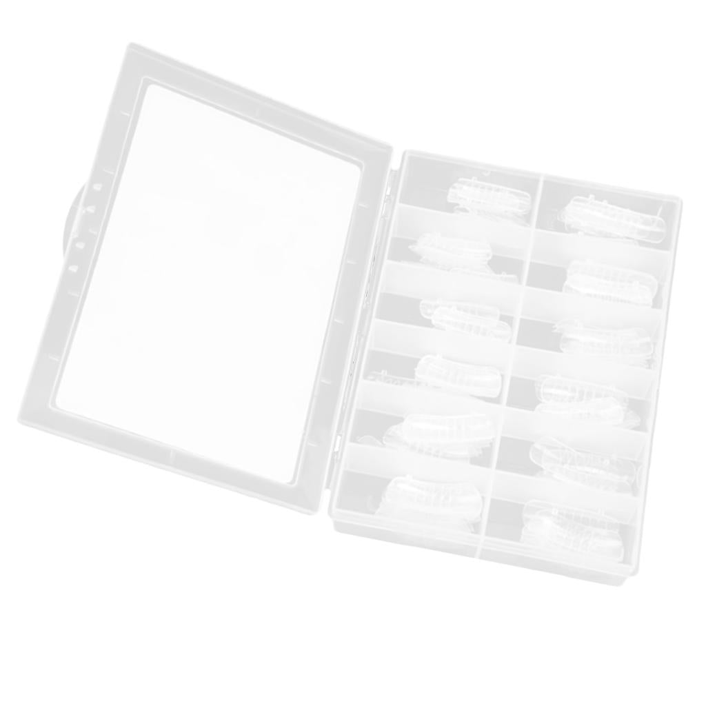 4x120Pcs Clear Nail Forms Mold Acrylic UV Gel False Tips Full Cover w/Scale 01