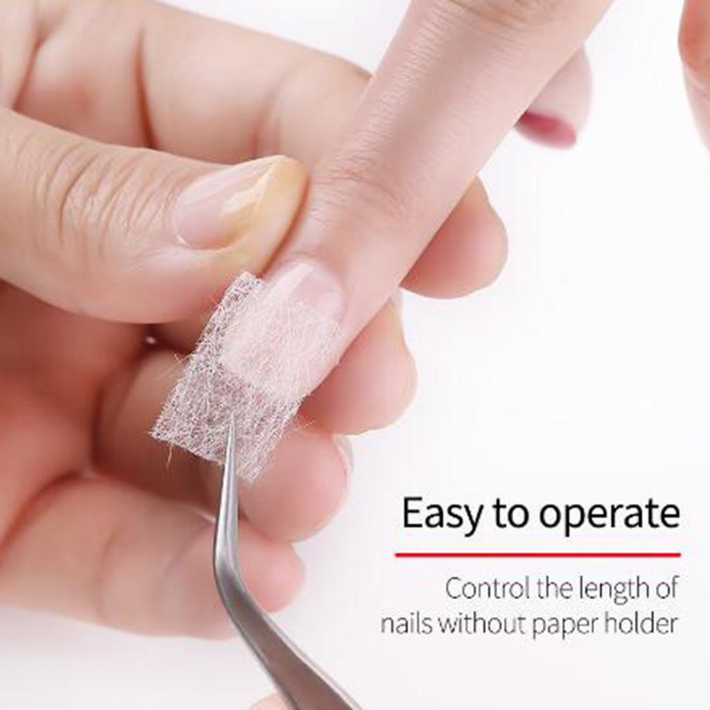 3xNail Art Non-woven Silk Fiberglass Gel Tip Extension Fiber Kit