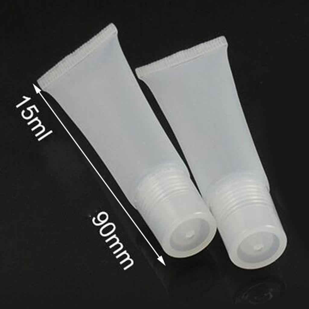 20pcs Empty Plastic Tubes Lip Gloss Balm Cosmetic Cream Containers 15ml