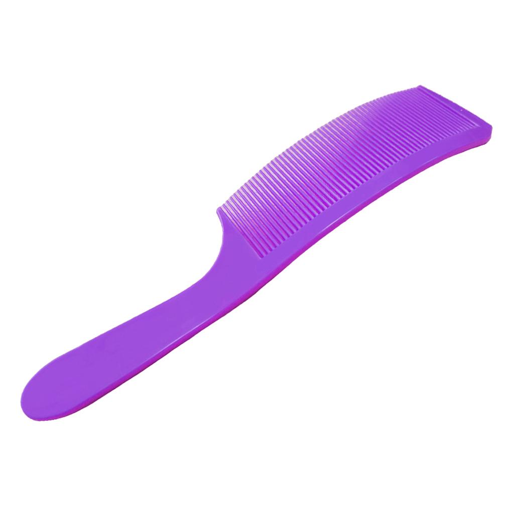 3xBarber Stylist Curved Styling Comb Flat Top Hairdressing Comb Purple