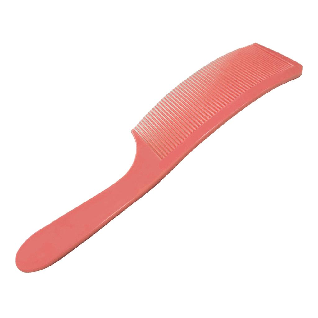 4xBarber Stylist Curved Styling Comb Flat Top Hairdressing Comb Orange