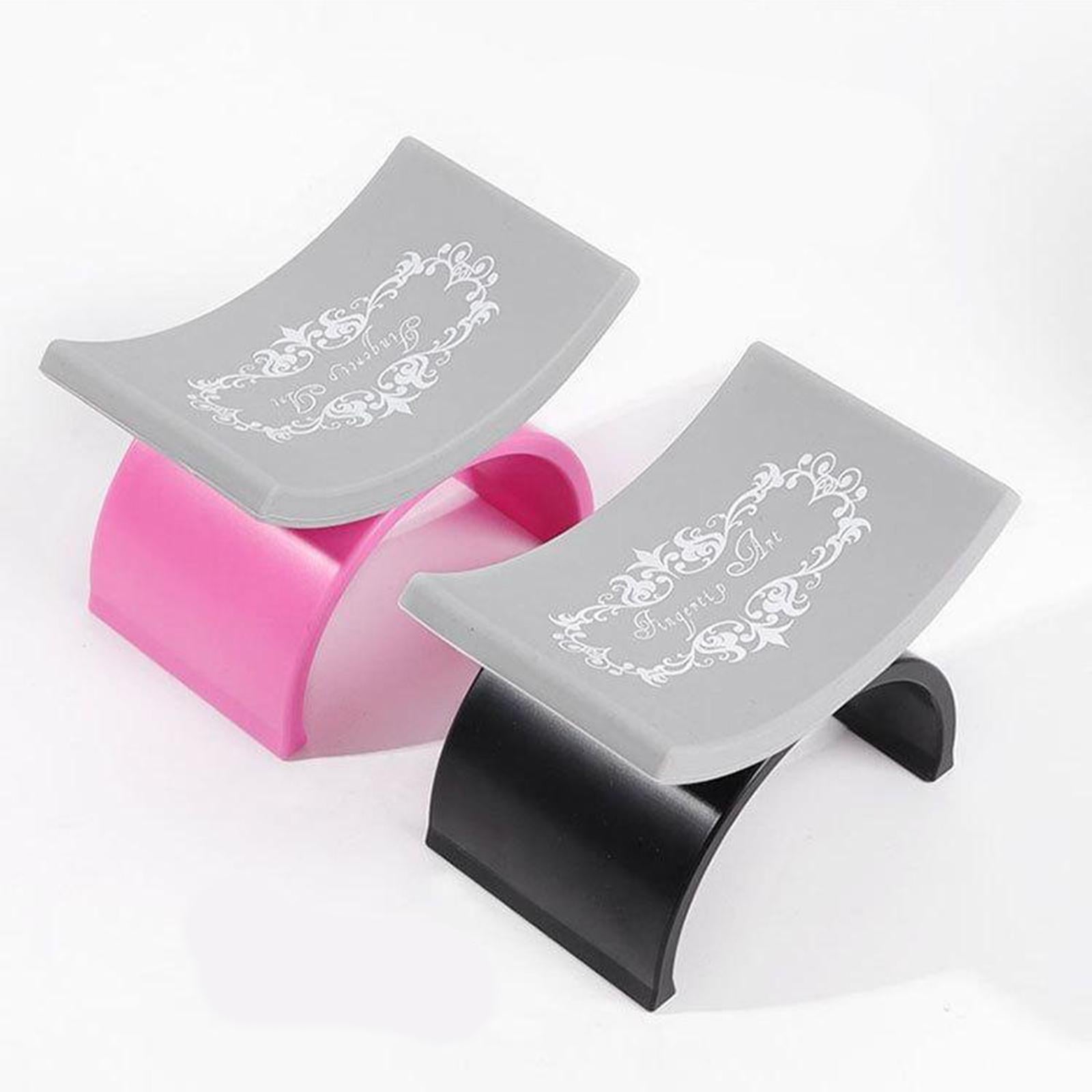 4xSilicone Hand Rest Cushion Pillow Nail Art Arm Rest Manicure Tools Rose Red
