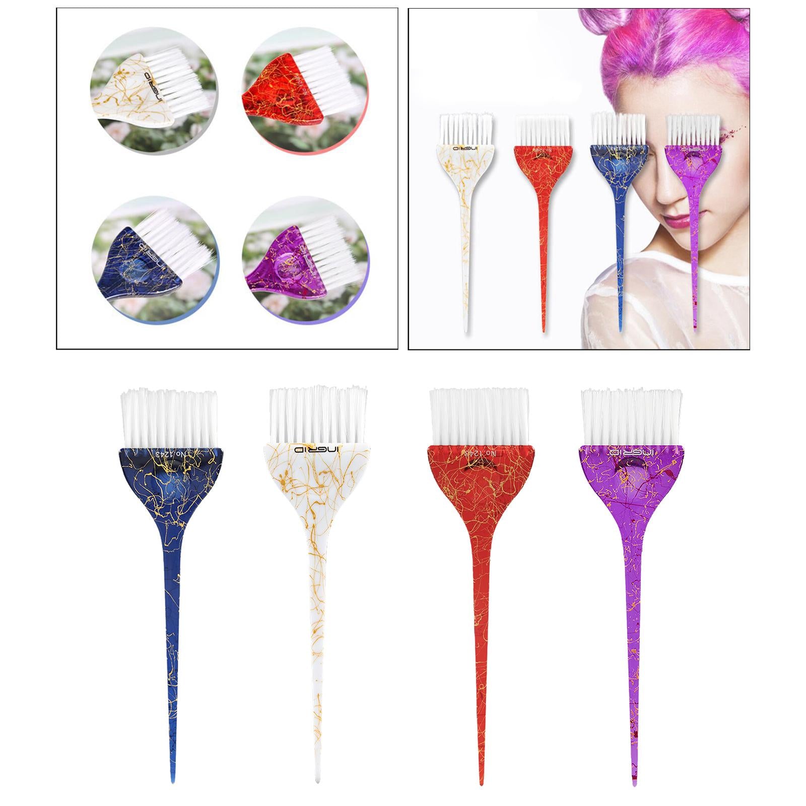 4xSalon Tinting Colours Tint Brush Bleach Mixing Blend for Hair Tint white