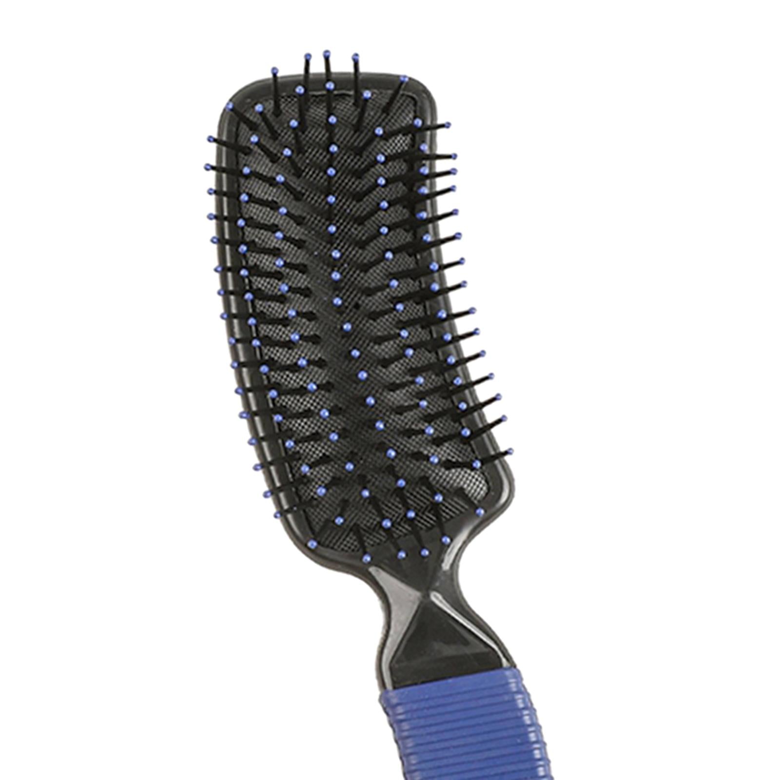 3xCushion Hairbrush Massage Comb Brush Detangling Comb for Salon Home Purple