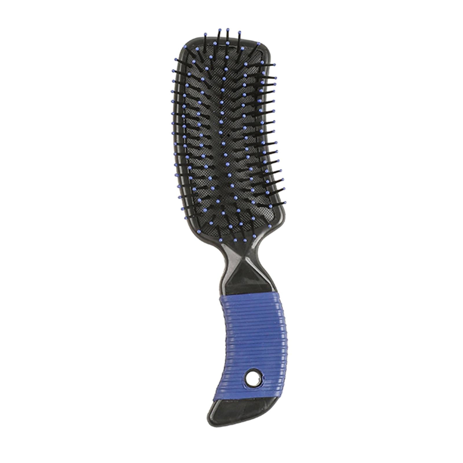 3xCushion Hairbrush Massage Comb Brush Detangling Comb for Salon Home Purple