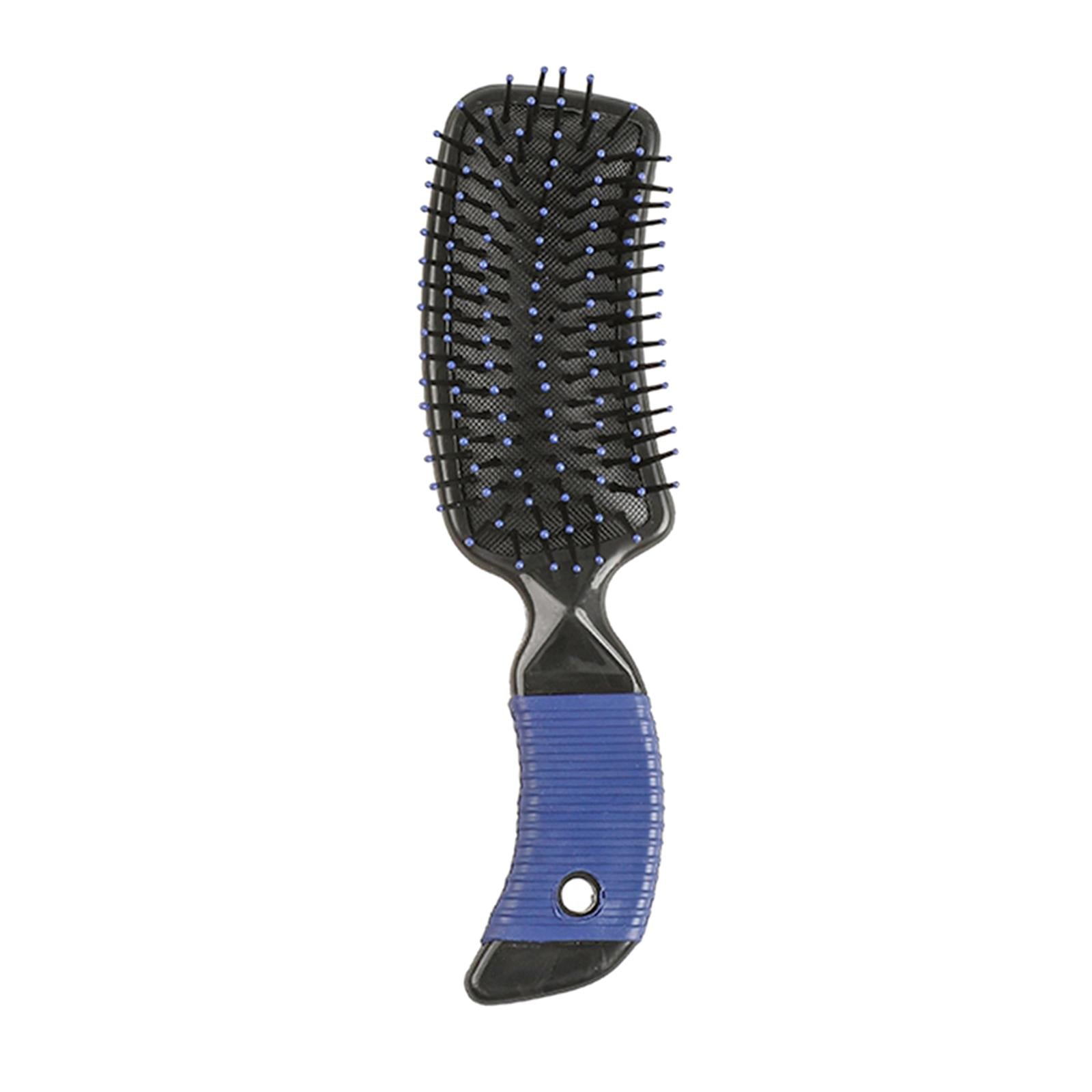 3xCushion Hairbrush Massage Comb Brush Detangling Comb for Salon Home Purple