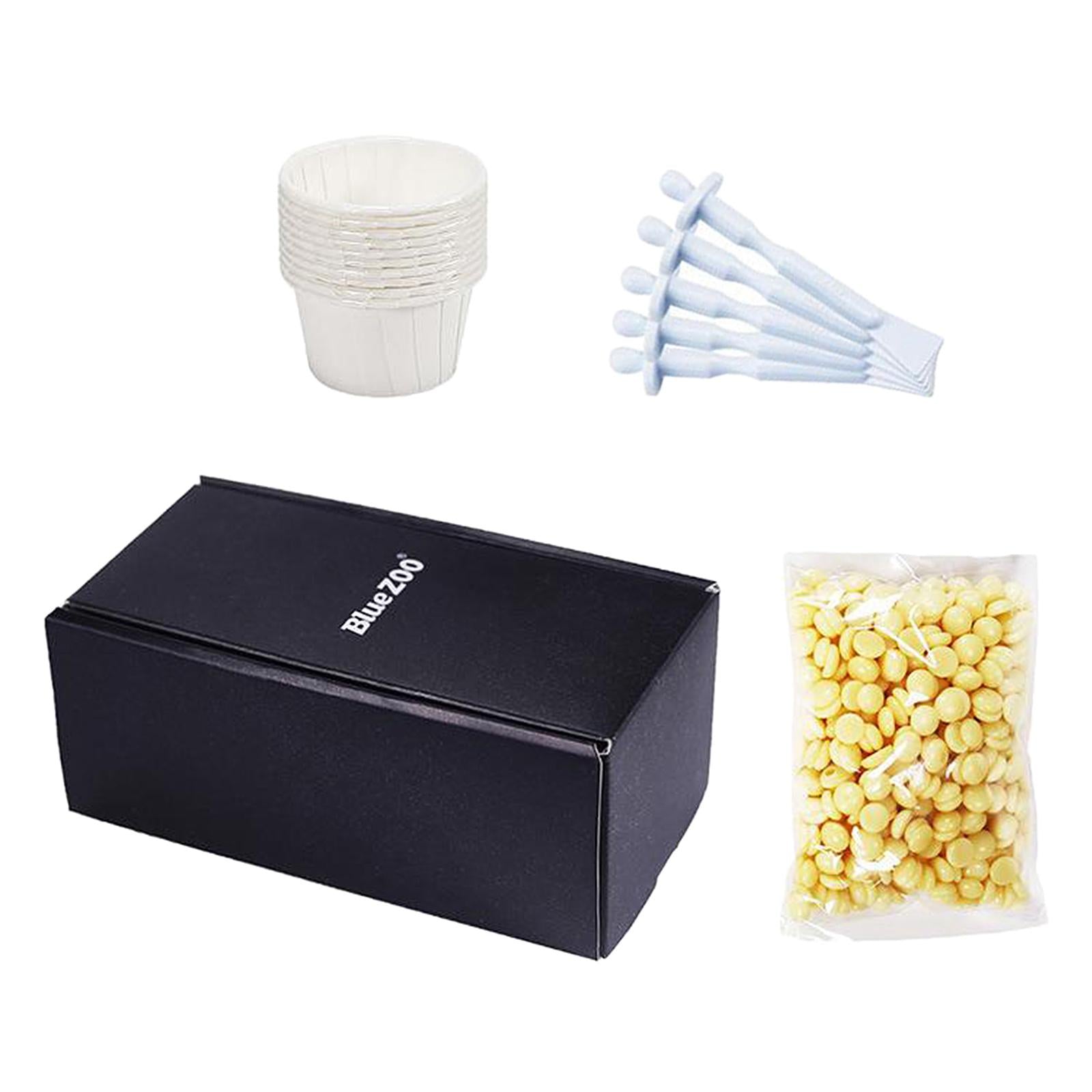 3xWax Beans Nose Wax Kit 50g 10 Disposable paper bowls for Men and Women