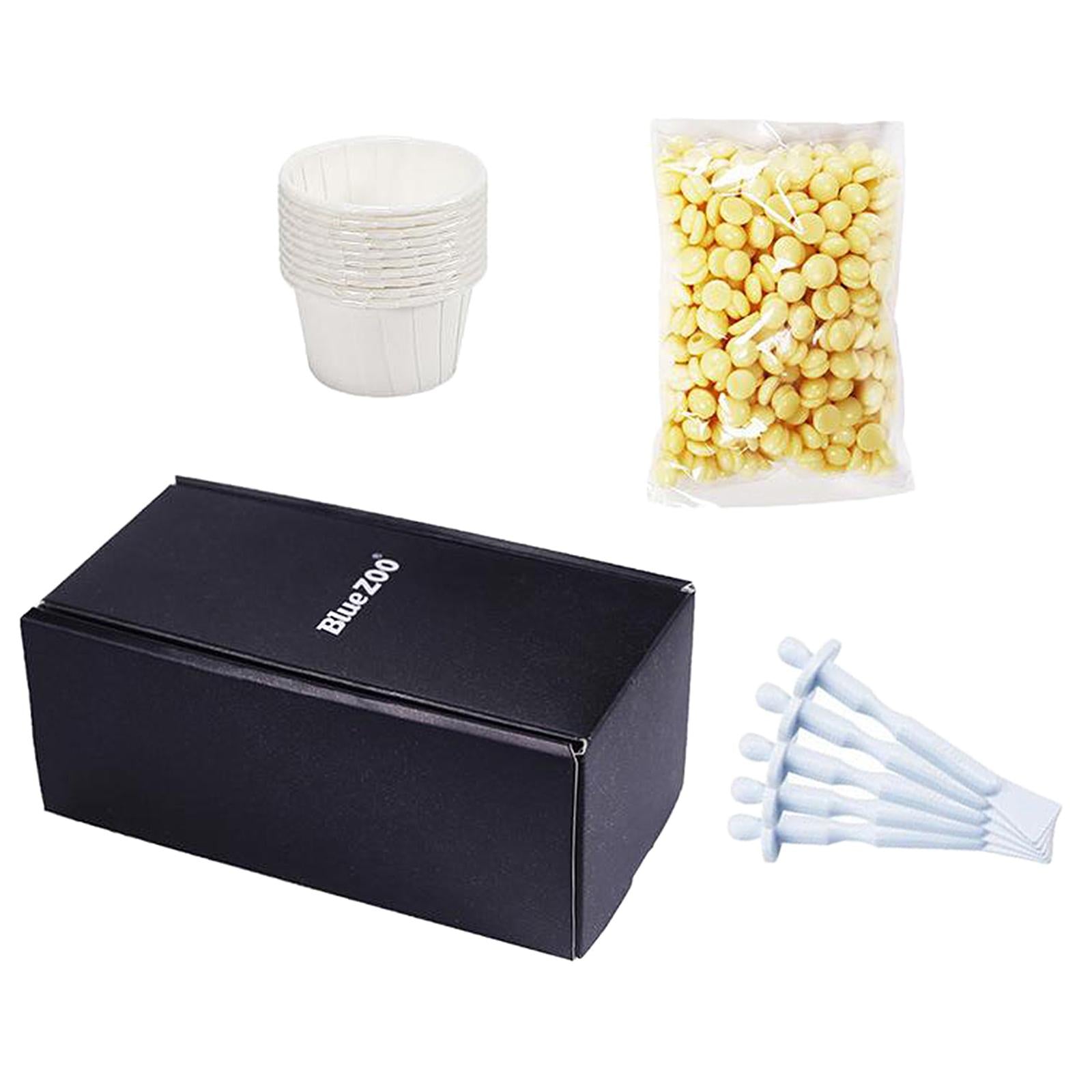 3xWax Beans Nose Wax Kit 50g 10 Disposable paper bowls for Men and Women