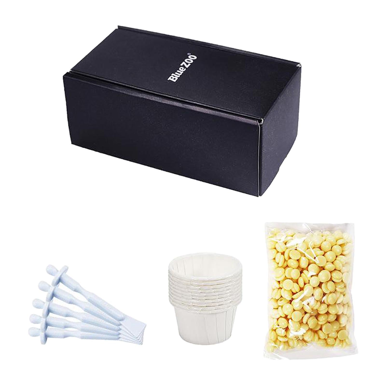 3xWax Beans Nose Wax Kit 50g 10 Disposable paper bowls for Men and Women