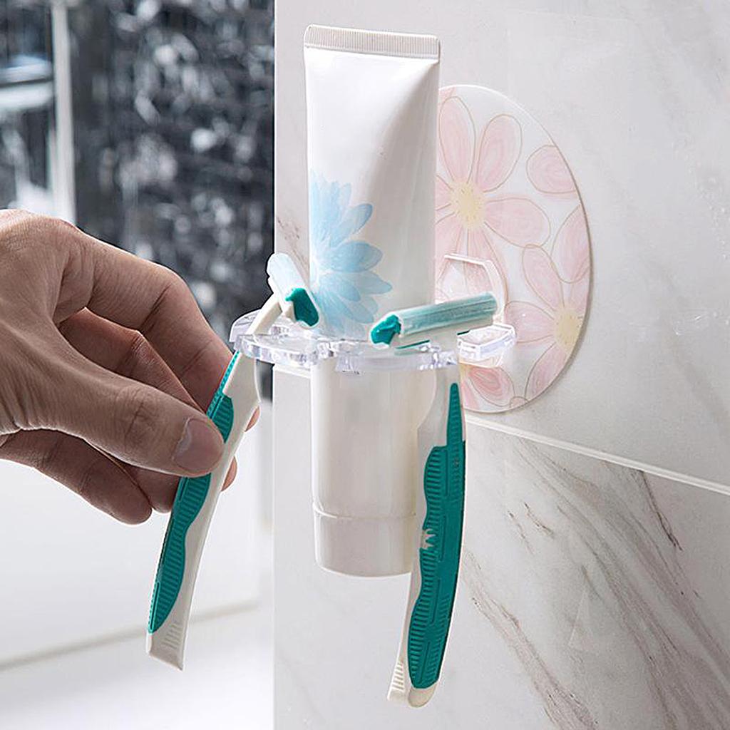 3xToothbrush Holder Razor Stand Rack Toothpaste Holder Four Slot Cactus
