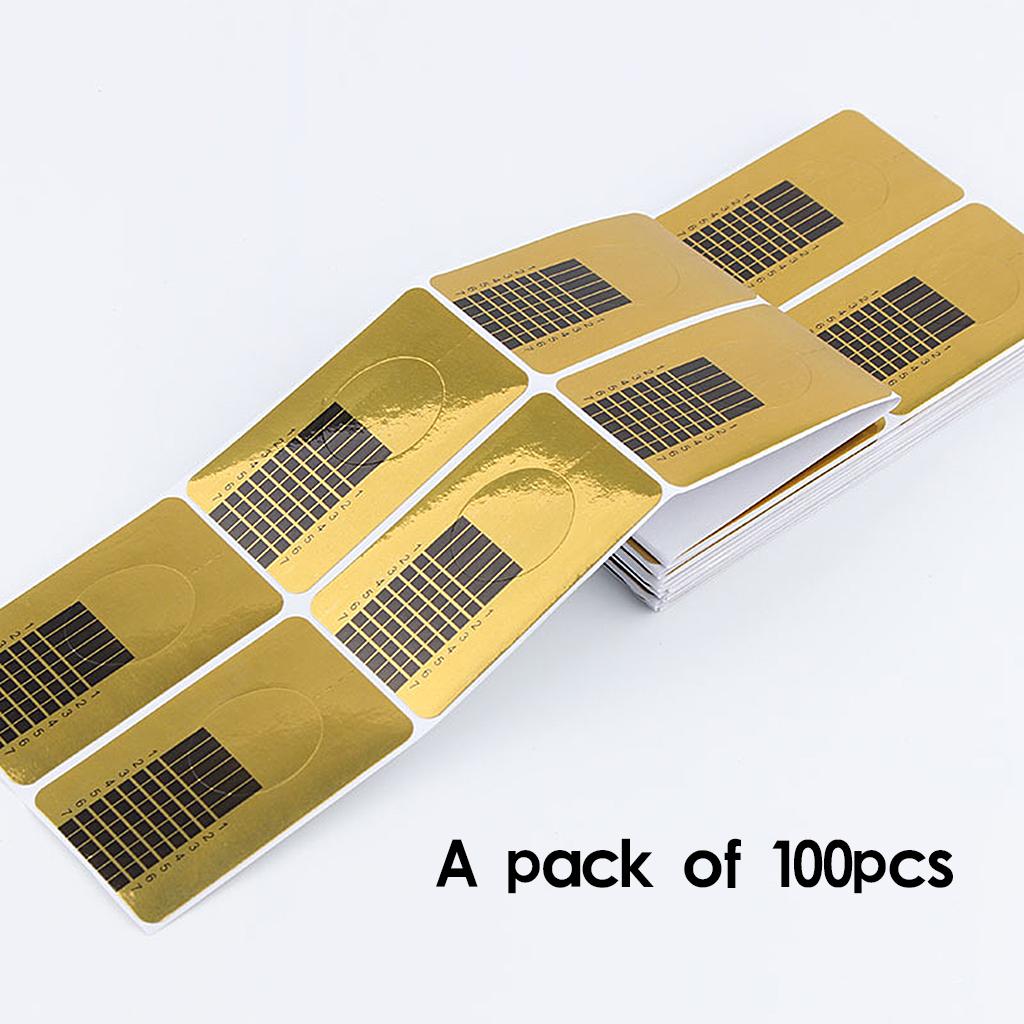 4x100Pcs Nail Art UV Gel Tips Extension Builder Form Acrylic French Nails Tip