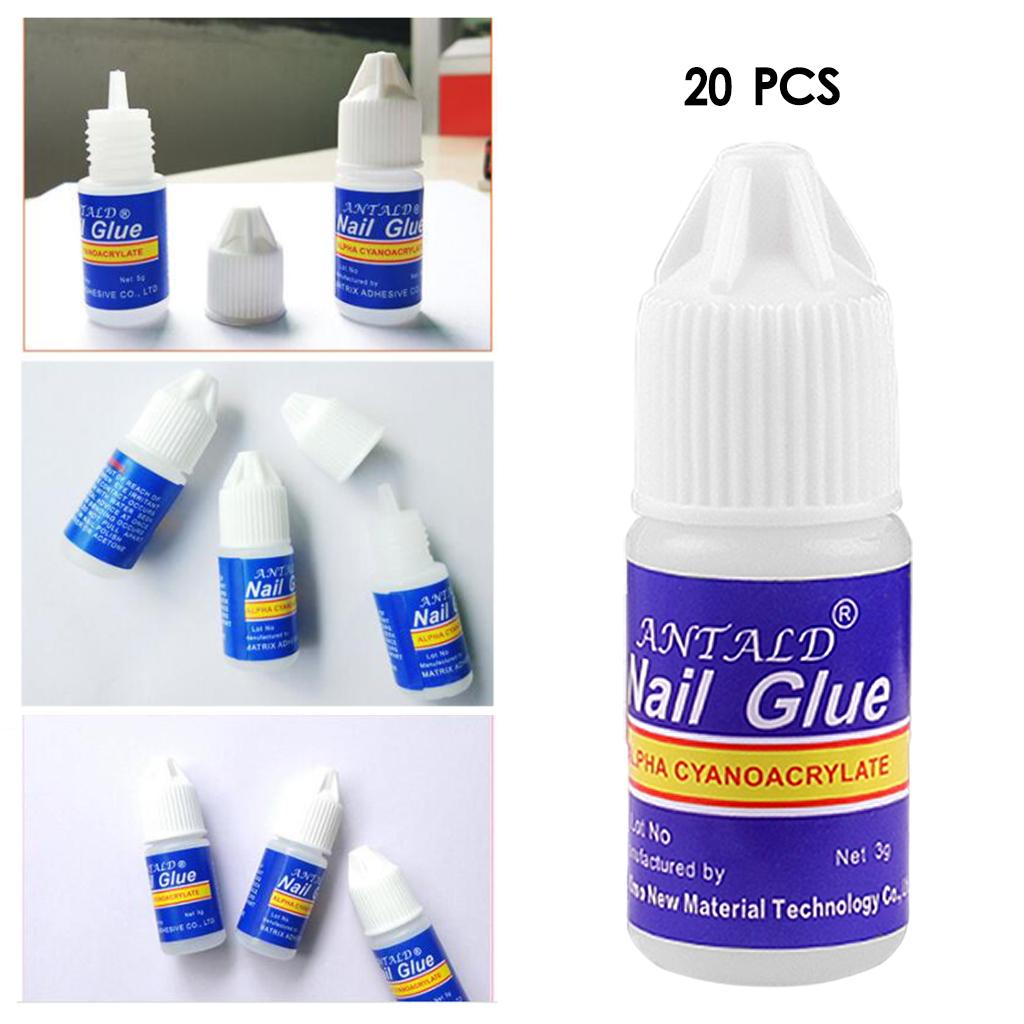 3x5 Bottle Acrylic Nail Art Glue French False Tips Manicure Fake Nails Glue