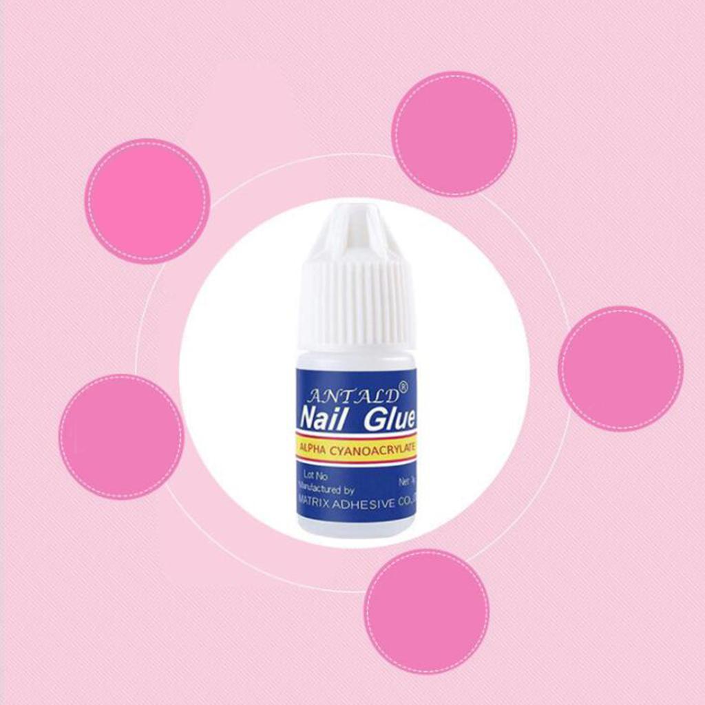 3x5 Bottle Acrylic Nail Art Glue French False Tips Manicure Fake Nails Glue