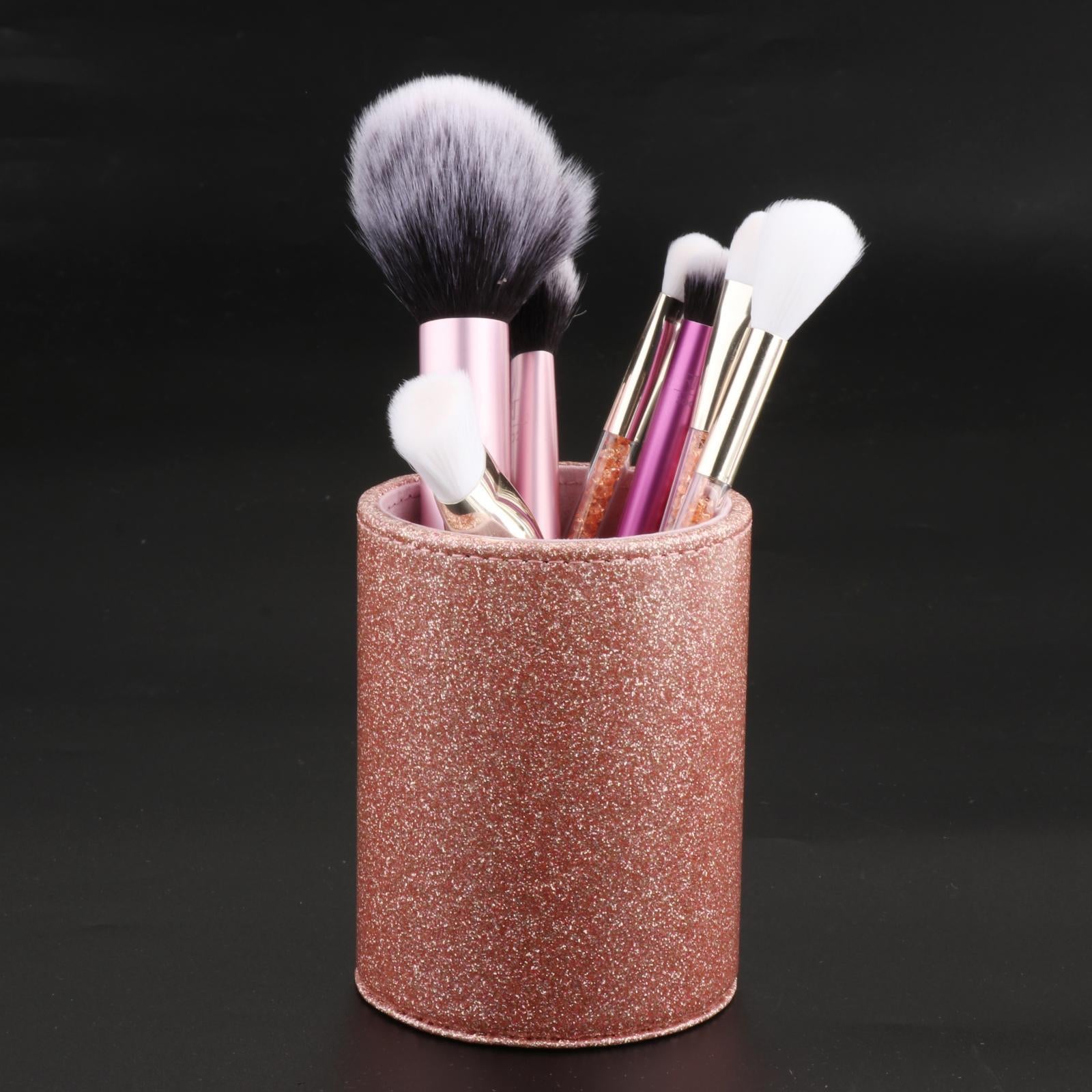 Desktop Organizer For Home Office Pen Holder Makeup Brush holder pink