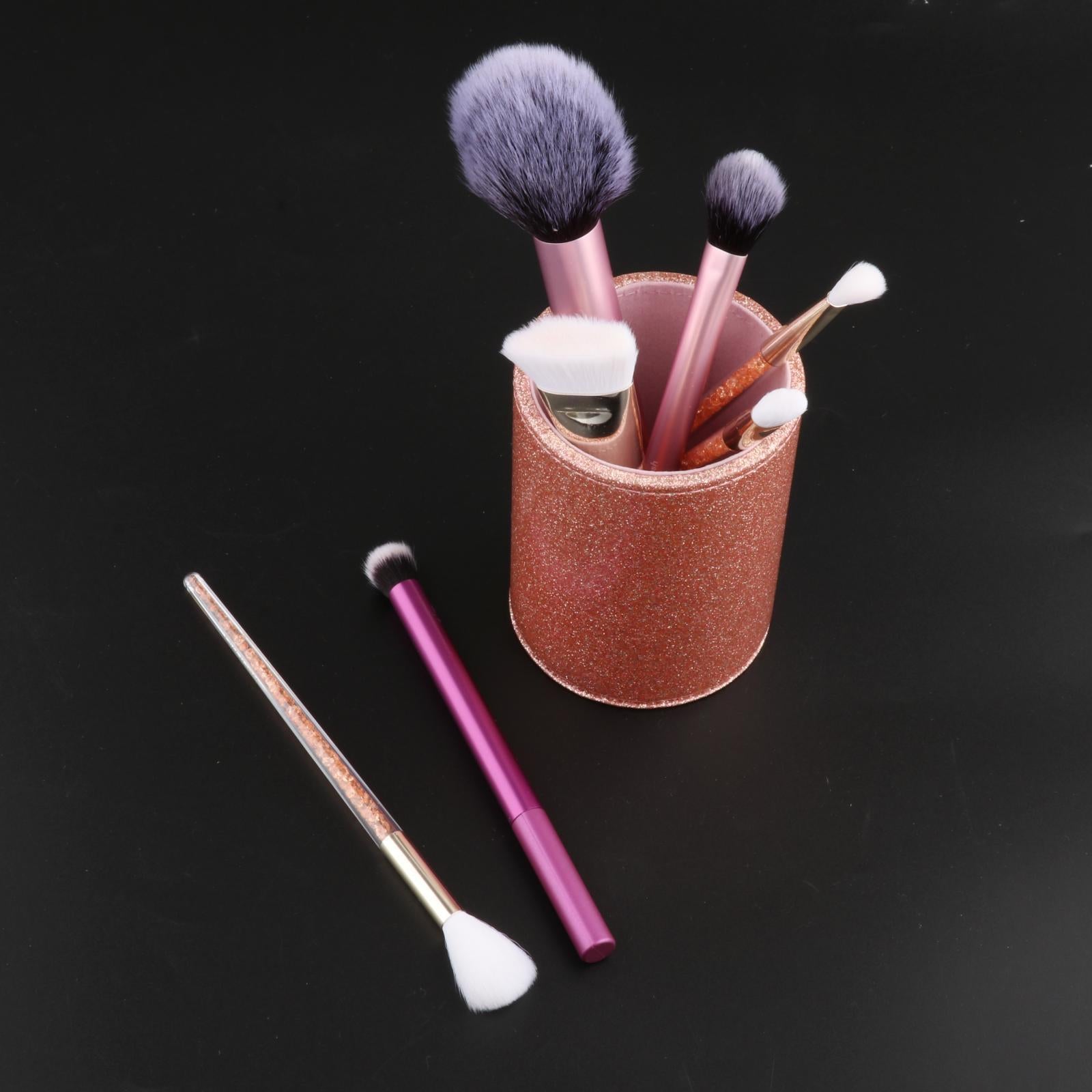 Desktop Organizer For Home Office Pen Holder Makeup Brush holder pink