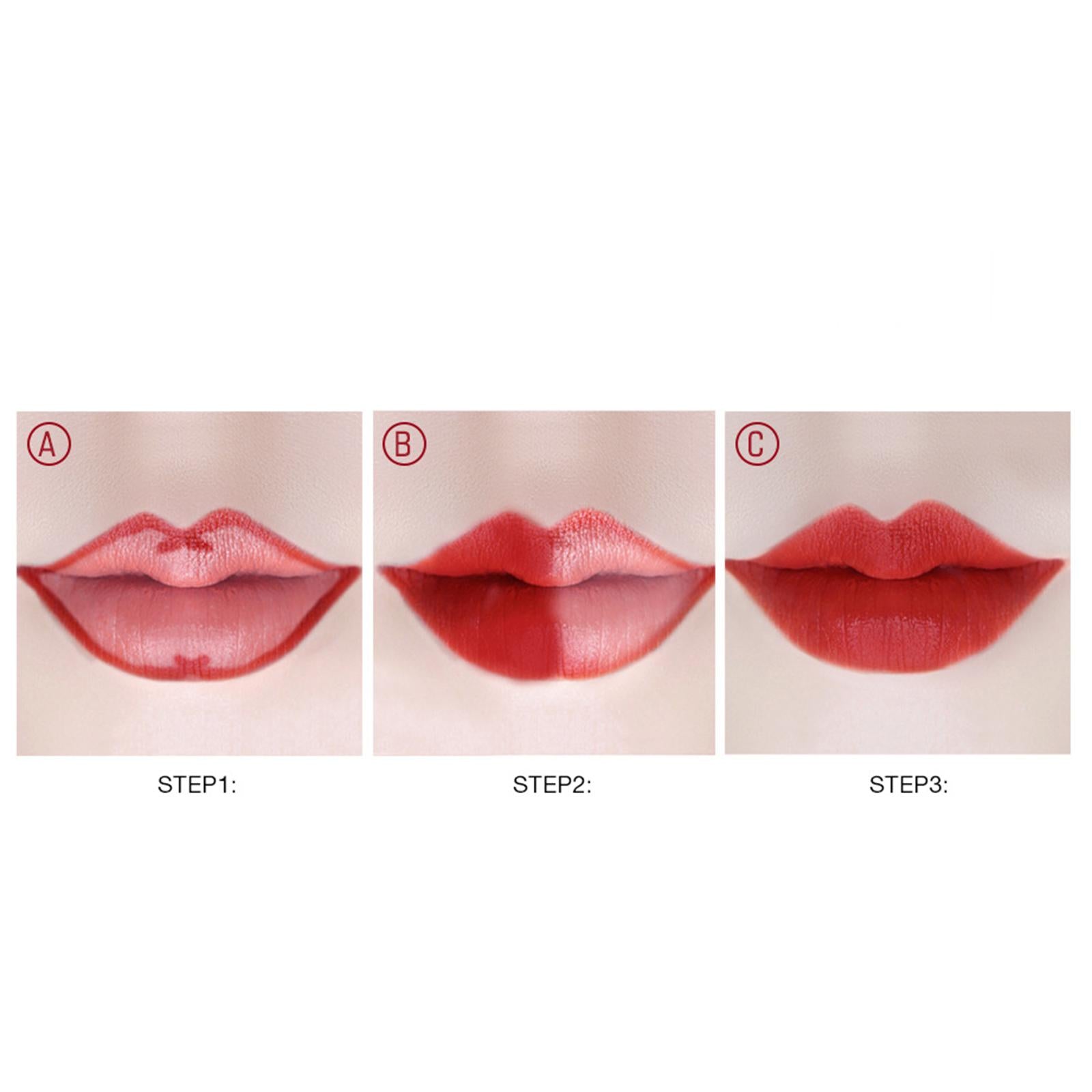 4xCompact 2 in 1 Waterproof Matte Lipstick Lip Gloss Lipgloss Color 01
