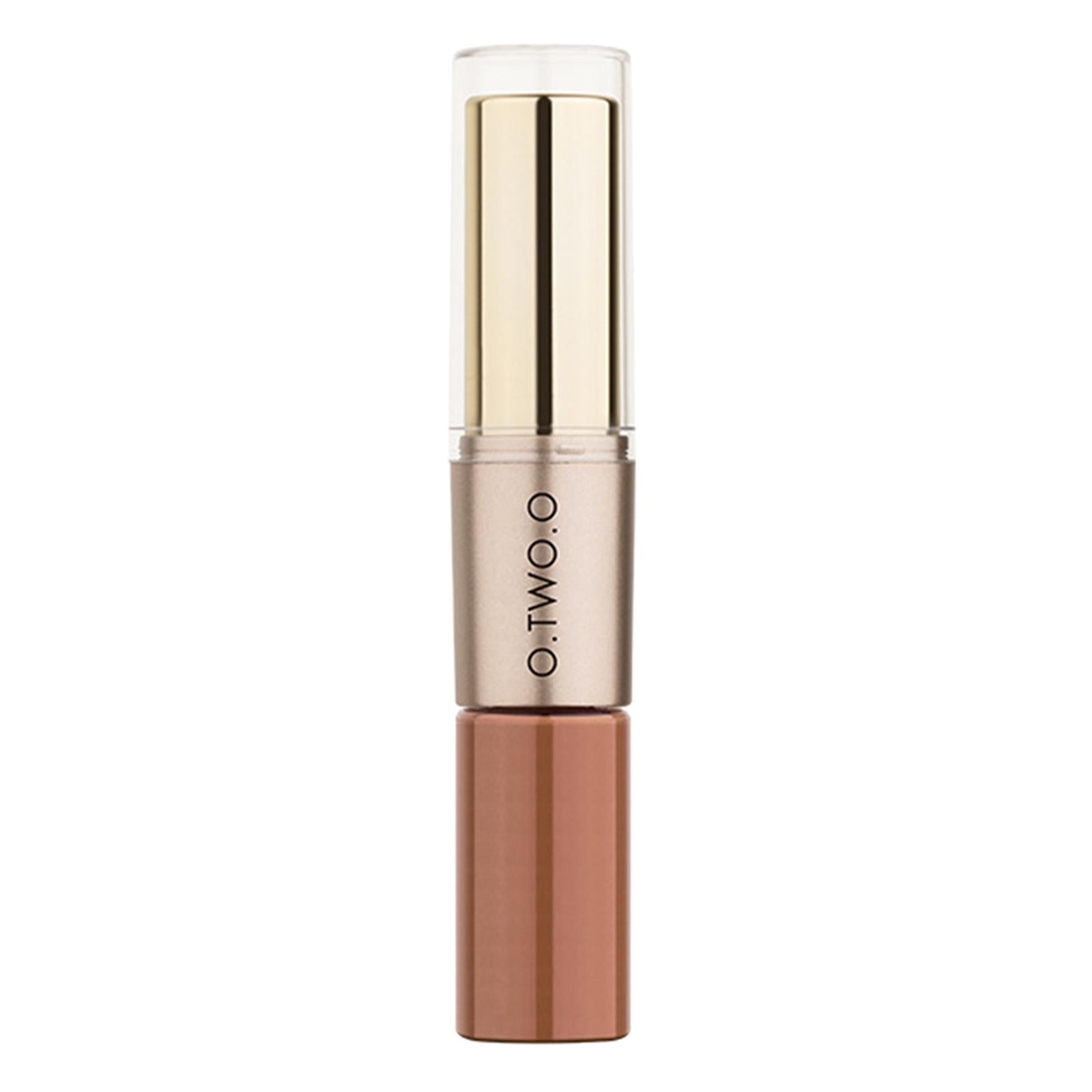3xCompact 2 in 1 Waterproof Matte Lipstick Lip Gloss Lipgloss Color 02