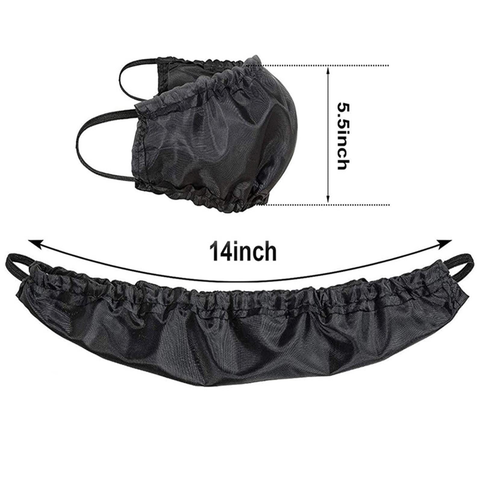 3x2pcs Beard Bandana Adjustable Facial Hair Apron Guard Bonnet Rag Caps Cover