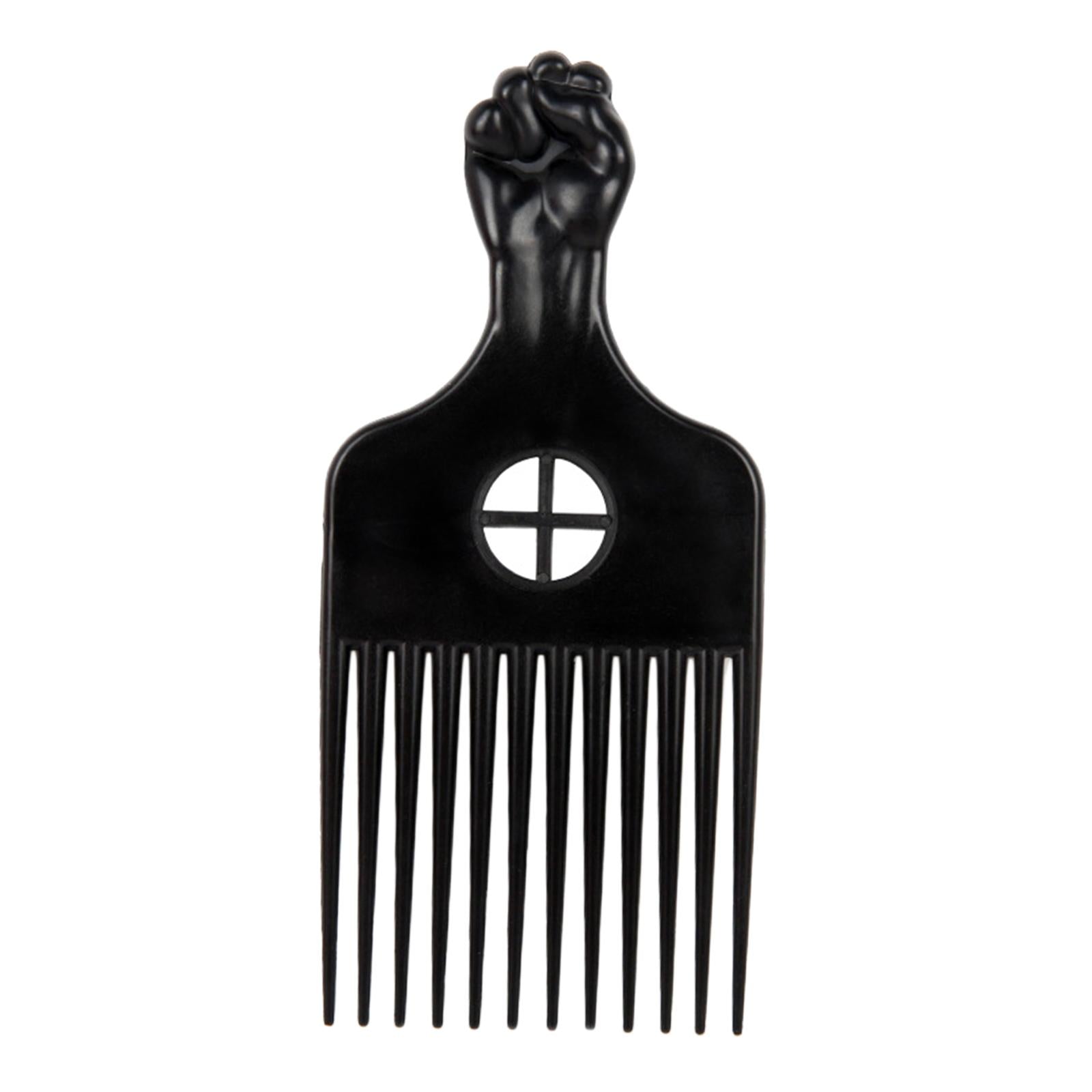3xHair Styling Tool For Curly Hair Black Fist Hair Comb For Women and Men A