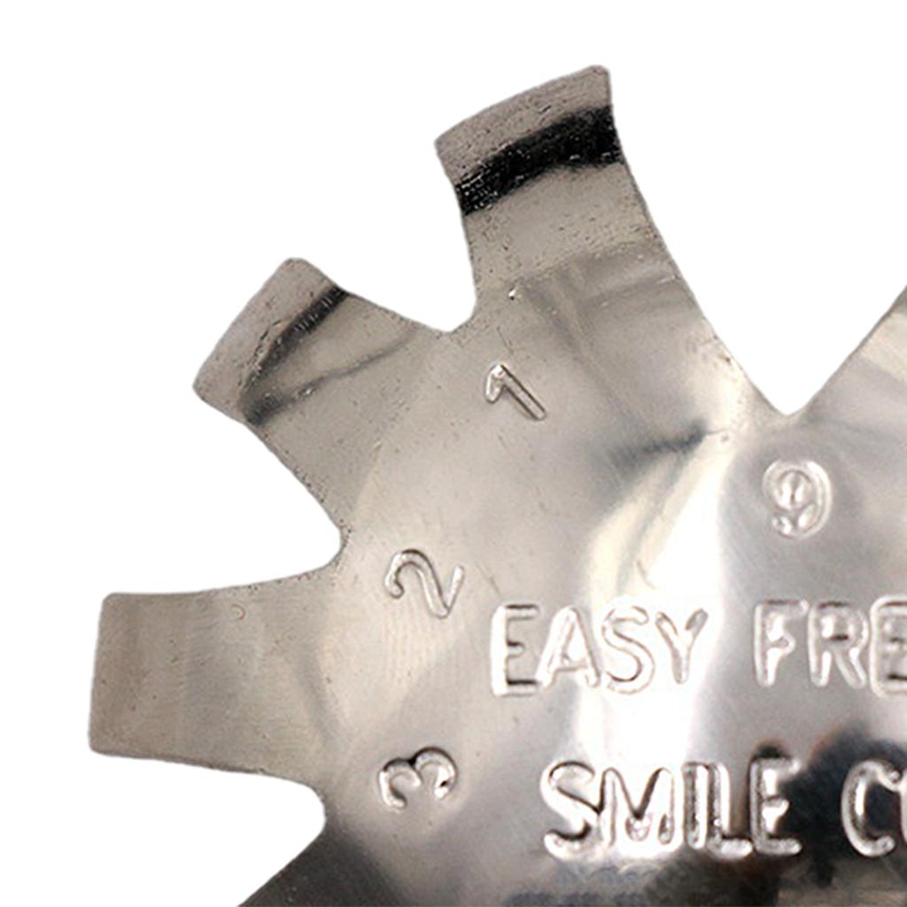 2xEasy French Tip Trim Edge Trimmer Cutter Stencil Nail Art Tool Silver