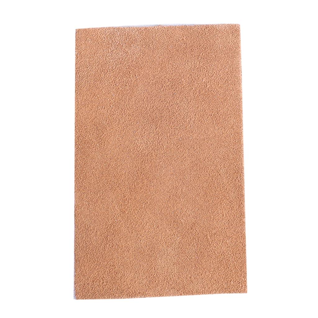 Cowhide Barber Scissors Cloth Cleaning Tools Wipe 5x3 inch brown