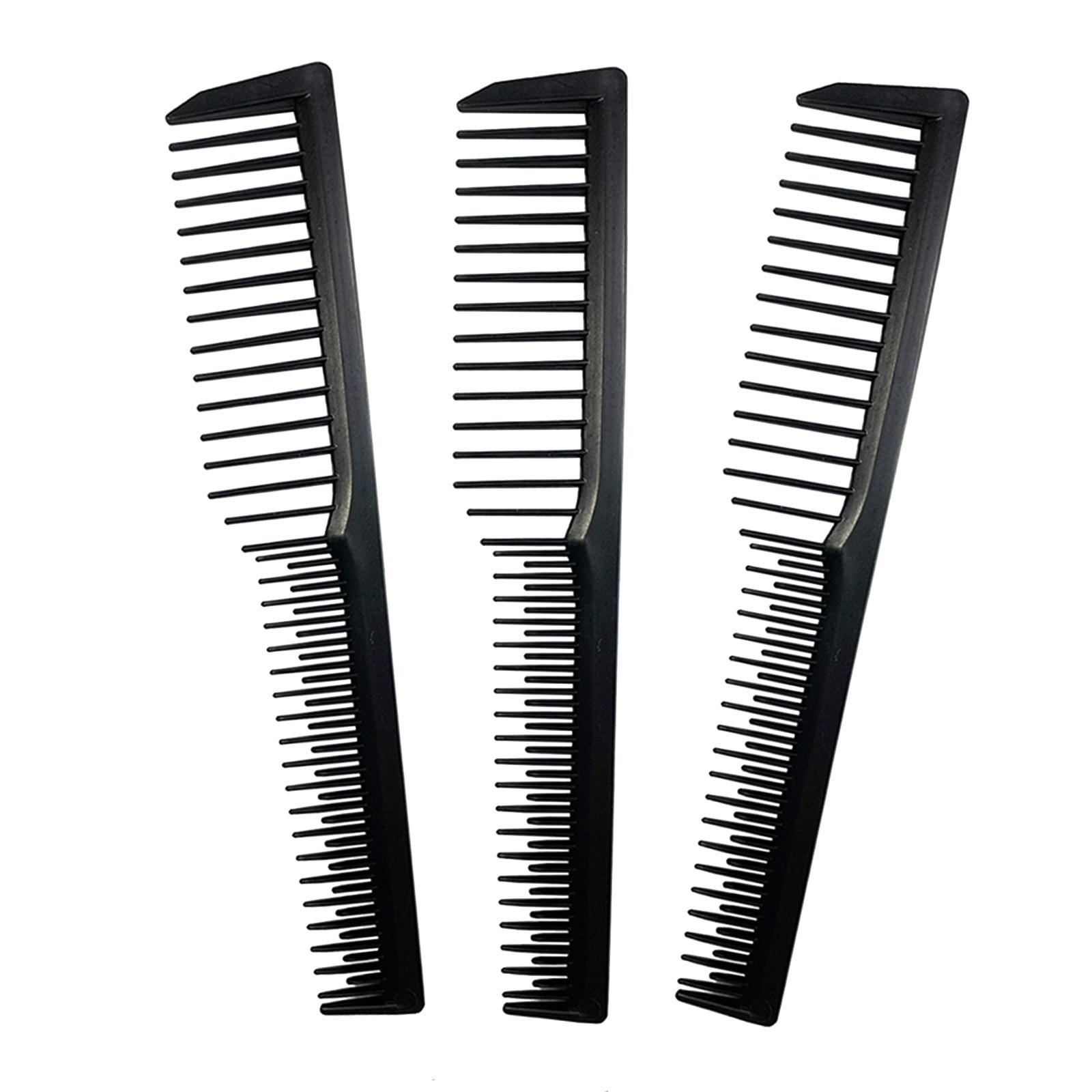 Carbon Fibre Barber Comb Salon Styling Comb Tools Black Durable Lightweight