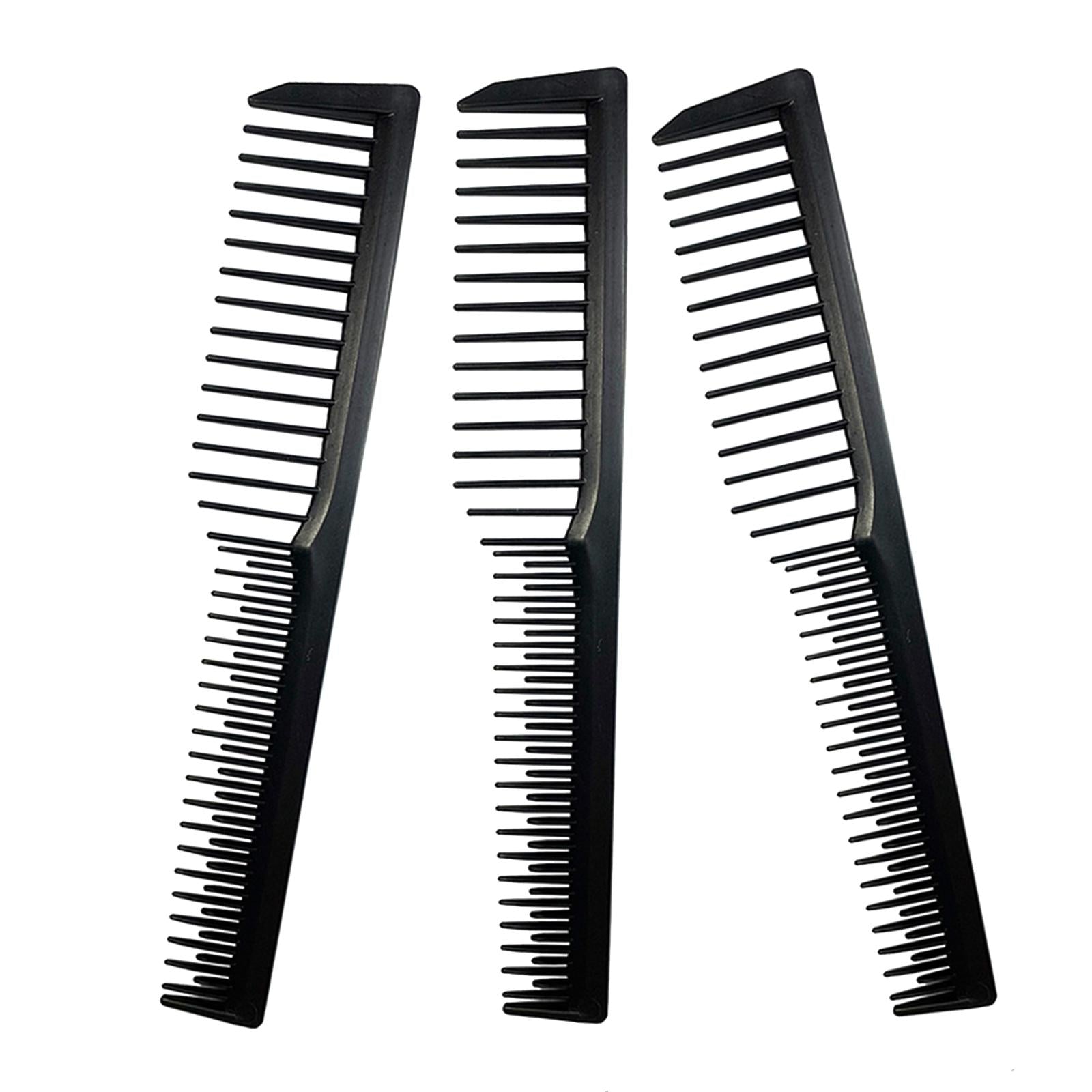 Carbon Fibre Barber Comb Salon Styling Comb Tools Black Durable Lightweight