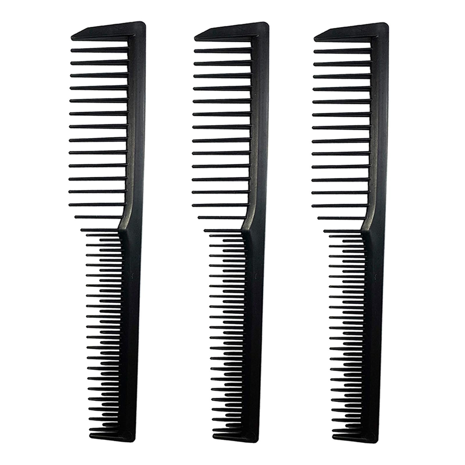 Carbon Fibre Barber Comb Salon Styling Comb Tools Black Durable Lightweight