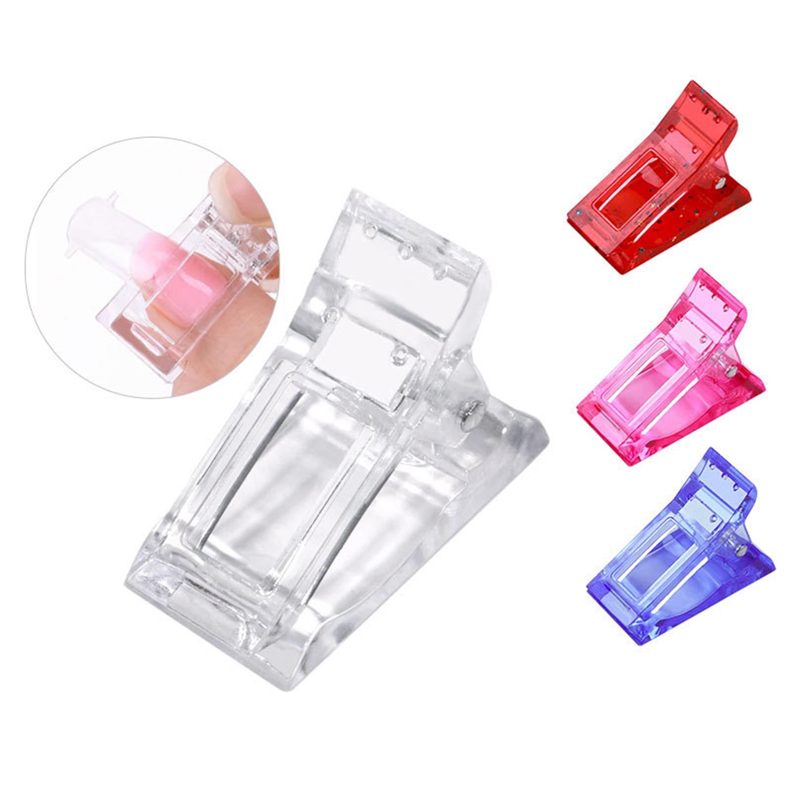 3x10pcs Nail Tips Clip Finger Quick Building Gel Extension Nail Art Pink