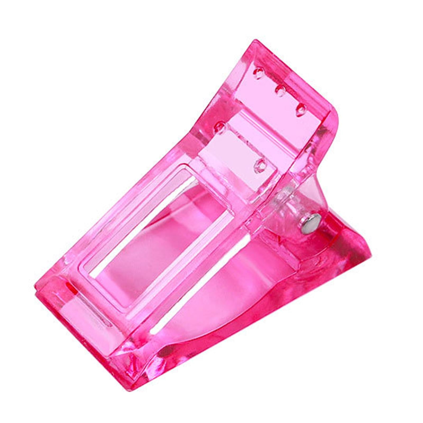 4x10pcs Nail Tips Clip Finger Quick Building Gel Extension Nail Art Pink