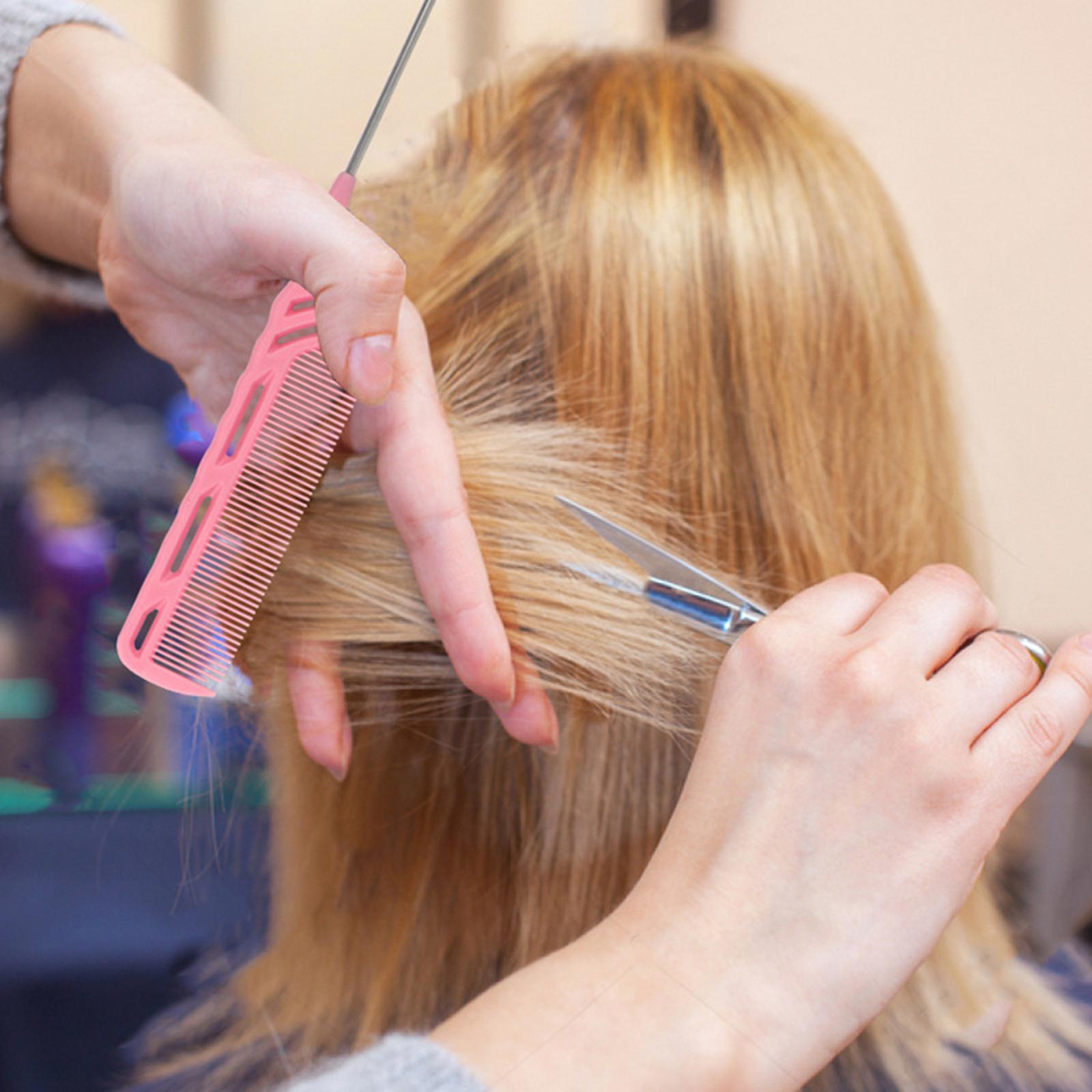 3xRat Tail Comb for Women / Men Girls Hair Styling at Home Salon green