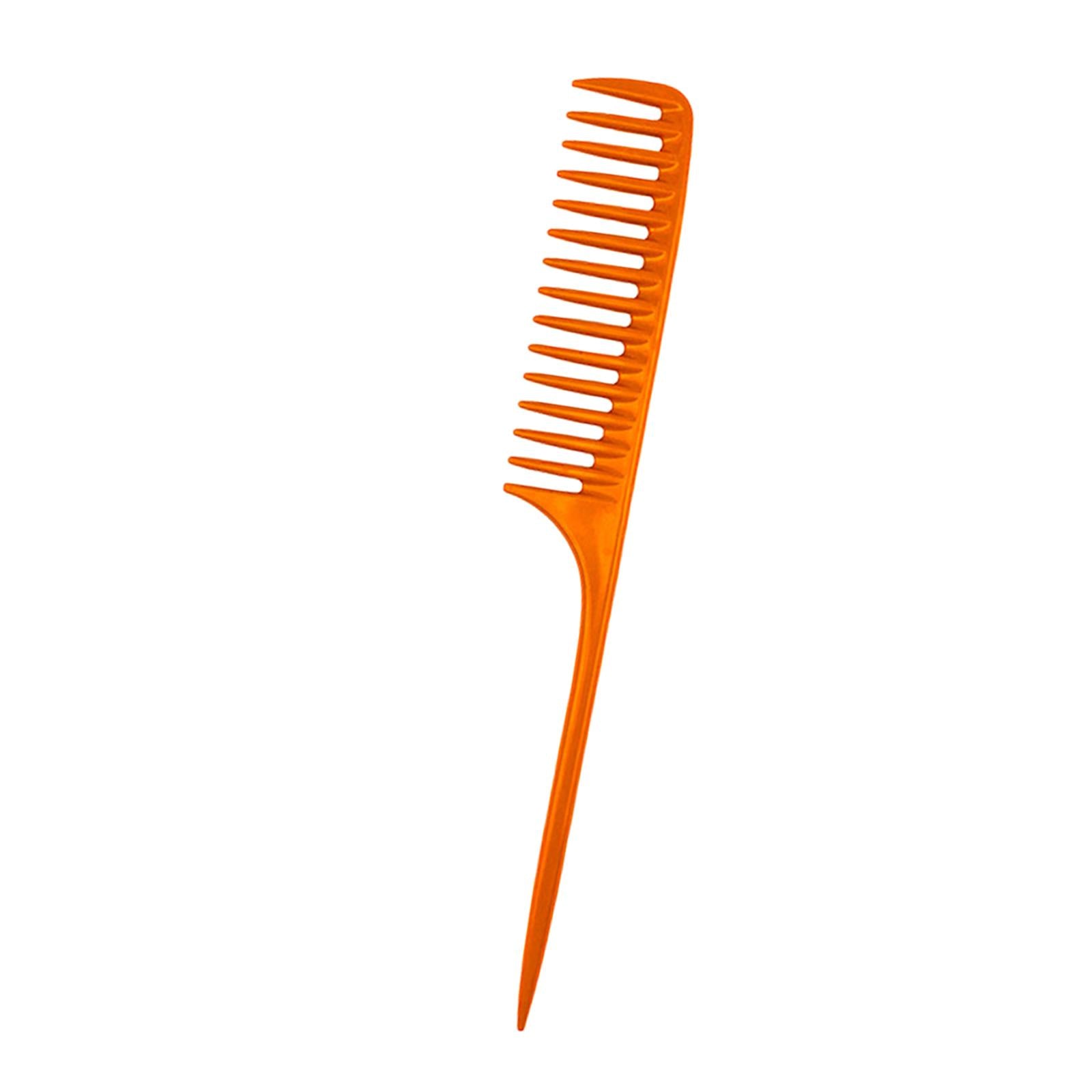 4xWide Tooth Tail Comb Carbon Fiber Anti Static for Women Men Anti Static